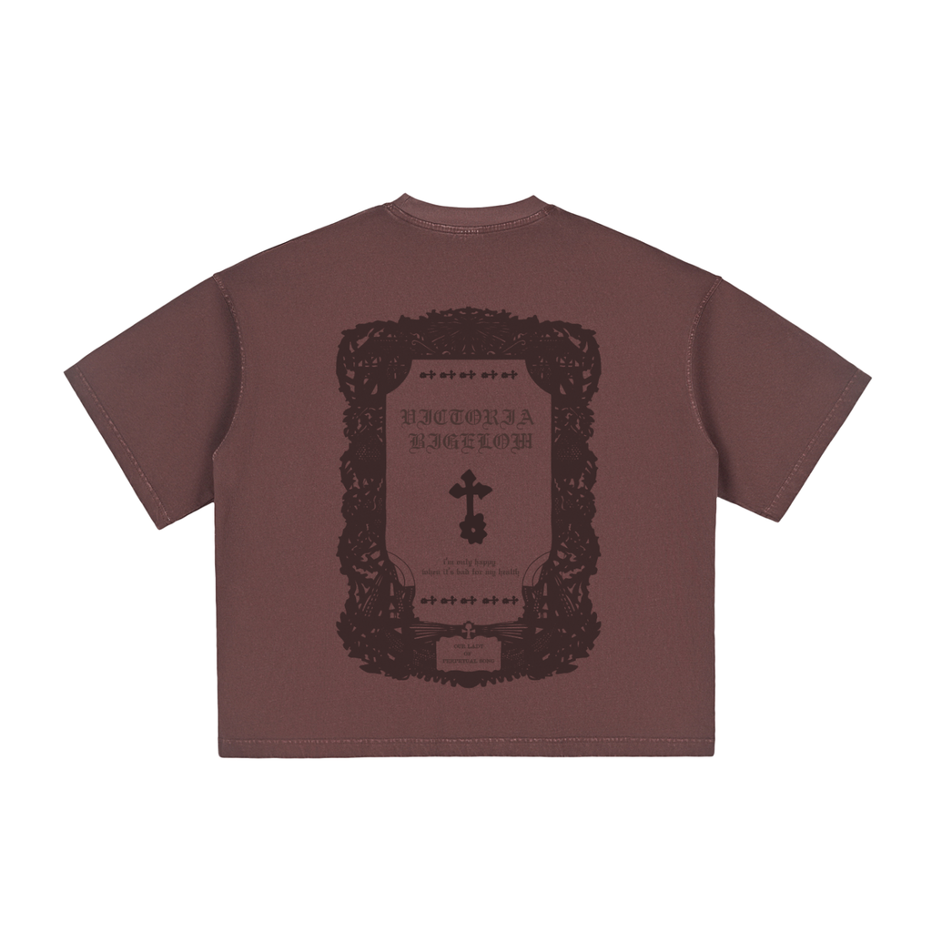 VB SACRED HEART Vintage Washed Boxy T-Shirt
