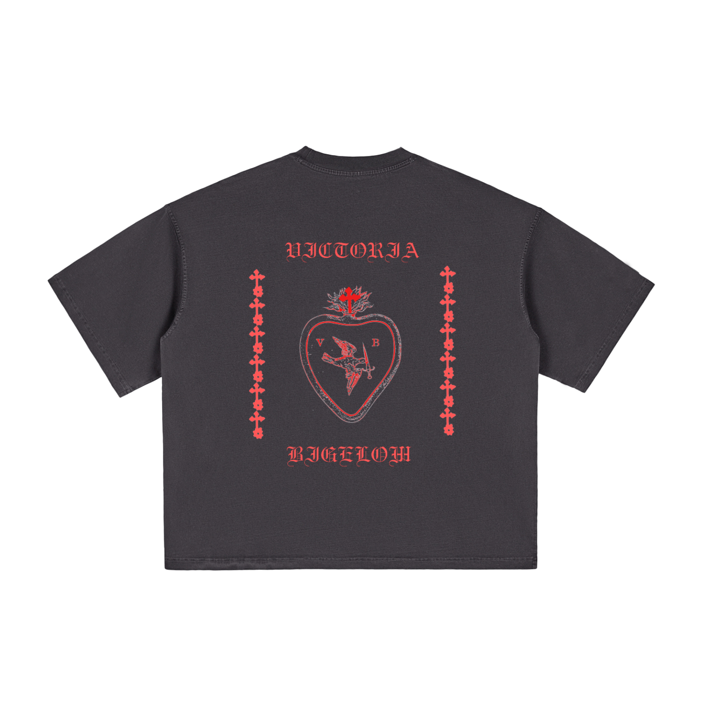 QUEEN OF SAD Boxy Vintage Washed T-Shirt