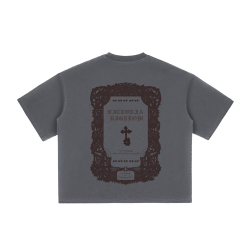 VB SACRED HEART Vintage Washed Boxy T-Shirt