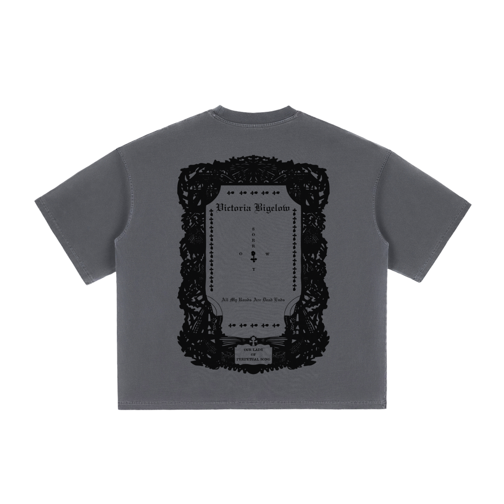 SORROW/SORRY SACRED HEART Boxy Vintage Washed T-Shirt