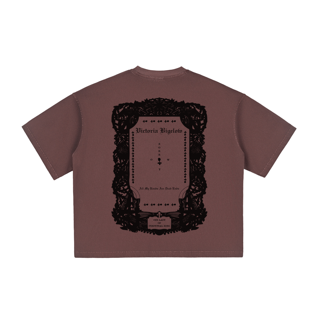 SORROW/SORRY SACRED HEART Boxy Vintage Washed T-Shirt